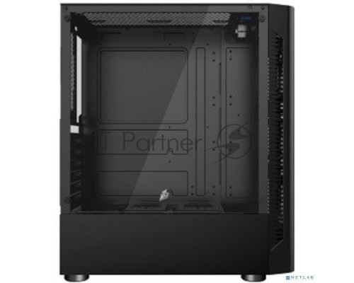 Компьютерный корпус 1STPLAYER D4-BK-4G6 DK D4 BLACK / ATX, tempered glass, metal mesh / 4x 120mm LED fans inc. / D4-BK-4G6