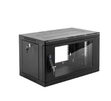 ЦМО Шкаф телекоммуникационный настенный 9U (600 x 650) дверь стекло, цвет черный (ШРН-9.650-9005)