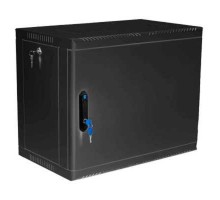 ЦМО Шкаф телекоммуникационный настенный 9U (600 x 650) дверь металл, цвет черный (ШРН-9.650.1-9005)