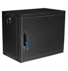 ЦМО Шкаф телекоммуникационный настенный 9U (600 x 650) дверь металл, цвет черный (ШРН-9.650.1-9005)