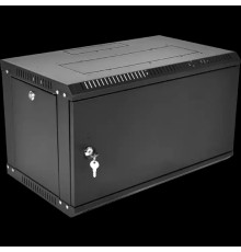 ЦМО Шкаф телекоммуникационный настенный разборный ЭКОНОМ 6U (600 x 350) дверь металл, цвет черный (ШРН-Э-6.350.1-9005)