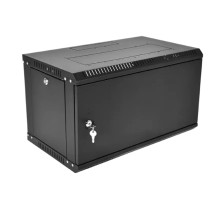 ЦМО Шкаф телекоммуникационный настенный разборный ЭКОНОМ 6U (600 x 650) дверь металл, цвет черный (ШРН-Э-6.650.1-9005)
