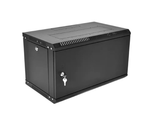 [Монтажное оборудование] ЦМО Шкаф телекоммуникационный настенный разборный ЭКОНОМ 6U (600 x 650) дверь металл, цвет черный (ШРН-Э-6.650.1-9005)