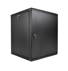 ЦМО Шкаф телекоммуникационный настенный разборный ЭКОНОМ 15U (600 x 350) дверь металл, цвет черный (ШРН-Э-15.350.1-9005)