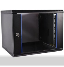 ЦМО Шкаф телекоммуникационный настенный разборный ЭКОНОМ 15U (600 x 650) дверь металл, цвет черный (ШРН-Э-15.650.1-9005)