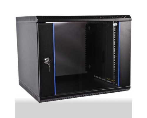 [Монтажное оборудование] ЦМО Шкаф телекоммуникационный настенный разборный ЭКОНОМ 15U (600 x 650) дверь металл, цвет черный (ШРН-Э-15.650.1-9005)
