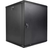 ЦМО Шкаф телекоммуникационный настенный разборный ЭКОНОМ 18U (600 x 650) дверь металл, цвет черный (ШРН-Э-18.650.1-9005)