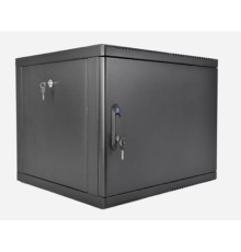 ЦМО Шкаф телекоммуникационный настенный разборный 9U (600 x 520) съемные стенки, дверь металл, цвет черный (ШРН-М-9.500.1-9005)