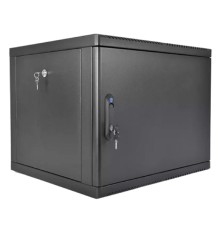 ЦМО Шкаф телекоммуникационный настенный разборный 9U (600 x 650) съемные стенки, дверь металл, цвет черный (ШРН-М-9.650.1-9005)