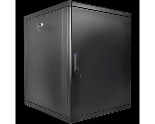 [Монтажное оборудование] ЦМО Шкаф телекоммуникационный настенный разборный 15U (600 x 520) съемные стенки, дверь металл, цвет черный (ШРН-М-15.500.1-9005)
