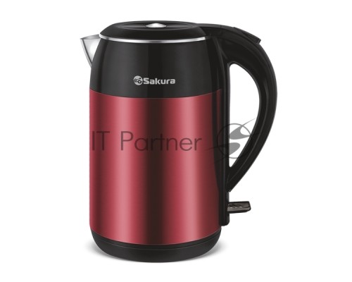 Чайник электрический Sakura SA-2154MR (1.8) красн металлик+черн