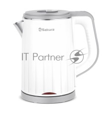 Чайник электрический Sakura SA-2155WG (1.2) бел +сер