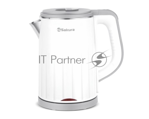 Чайник электрический Sakura SA-2155WG (1.2) бел +сер