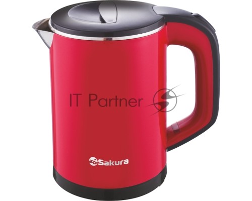 Чайник электрический Sakura SA-2158BR (0.6) красн/черн д