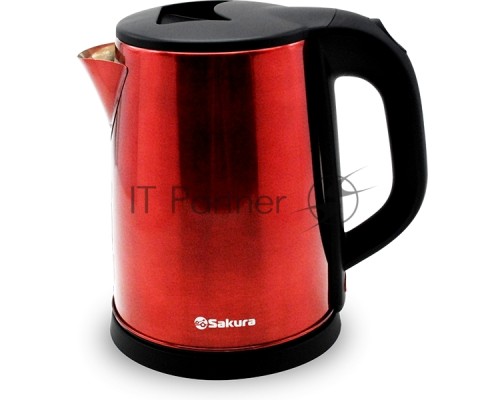 Чайник электрический Sakura SA-2149BR (2.0) красн метал+черн д