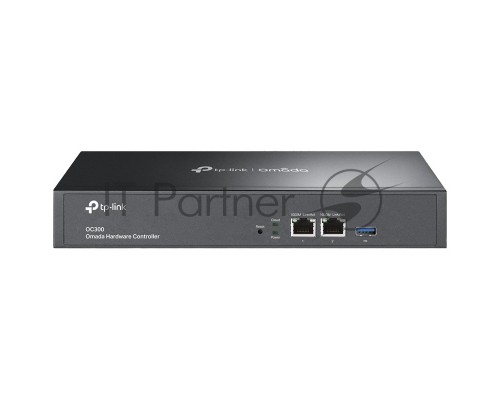 Контроллер TP-Link Omada hardware Controller OC300, 2 gigabit ethernet ports, 1 USB 3.0 port, managed up to 500 Omada Access Points/Switch/Gateway, support batch configuration, firmware upgradation, intelligent network monitoring and captive portal, easy