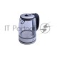 Чайник Centek CT-0030 черный стекло 1.7л, 2200Вт, внутр. LED подсветка,защита от вкл б/воды