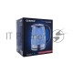 Чайник Centek CT-0030 черный стекло 1.7л, 2200Вт, внутр. LED подсветка,защита от вкл б/воды