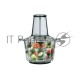 Измельчитель Centek CT-1395 Сталь <600Вт> 2 скорости, стеклянная чаша 2,0л, разборные ножи, 4 лезвия