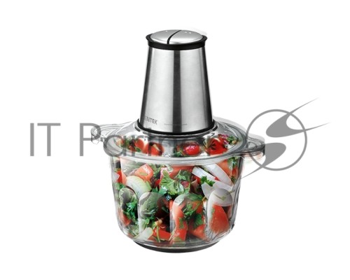Измельчитель Centek CT-1395 Сталь <600Вт> 2 скорости, стеклянная чаша 2,0л, разборные ножи, 4 лезвия