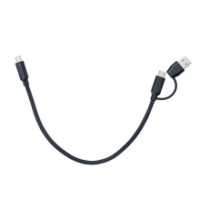 Telecom TUS716-0.3M Кабель соединительный 2-in-1 USB-A/C to Type C,10Gbps, 0.3m