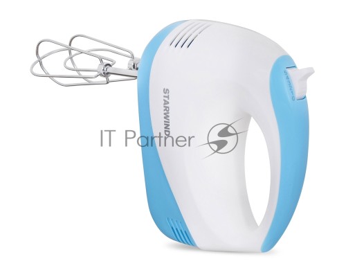 Миксер ручной Starwind SHM-261 250Вт белый/голубой