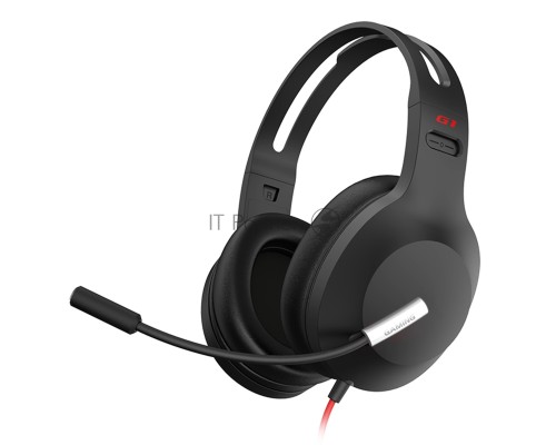Наушники с микрофоном Edifier G1SE черный 1.3м накладные оголовье