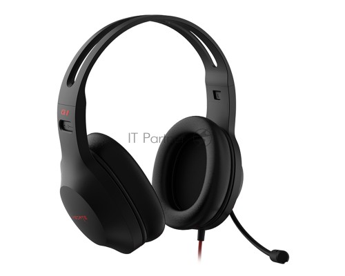 Наушники с микрофоном Edifier G1SE черный 1.3м накладные оголовье