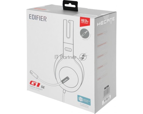 Наушники с микрофоном Edifier G1SE черный 1.3м накладные оголовье