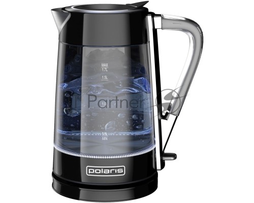Электрический чайник Polaris PWK 1715 CGL 1.7л. 2200Вт черный (корпус: стекло)