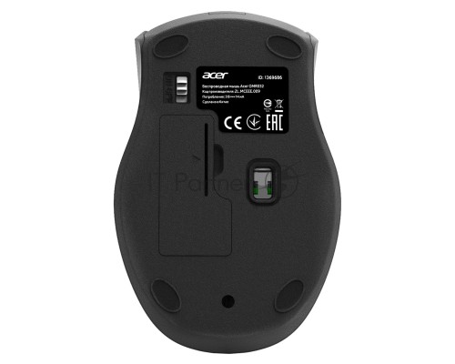 Мышь беспроводная Acer OMR032 черный/красный, 1600 dpi, радиоканал, USB, кнопки - 4