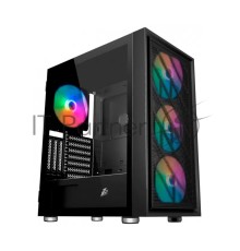 Компьютерный корпус 1STPLAYER AR-7 / ATX, tempered glass / 4x 140mm LED fans inc. / AR-7-4G6P