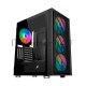 Компьютерный корпус 1STPLAYER AR-7 / ATX, tempered glass / 4x 140mm LED fans inc. / AR-7-4G6P