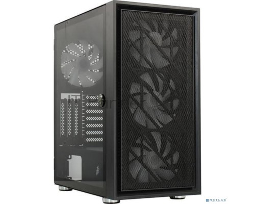 Компьютерный корпус 1STPLAYER AR-7 / ATX, tempered glass / 4x 140mm LED fans inc. / AR-7-4G6P