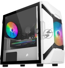 Компьютерный корпус 1STPLAYER DK D3-A WHITE / mATX, tempered glass / 2x 140mm LED fans inc. / D3-A-WH-2G6P
