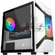 Компьютерный корпус 1STPLAYER DK D3-A WHITE / mATX, tempered glass / 2x 140mm LED fans inc. / D3-A-WH-2G6P