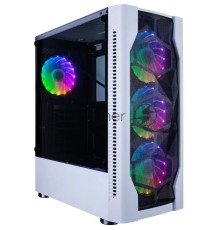 Компьютерный корпус 1STPLAYER DK D4 WHITE / ATX, tempered glass, metal mesh / 4x 120mm LED fans inc. / D4-WH-4G6