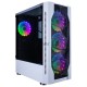 Компьютерный корпус 1STPLAYER DK D4 WHITE / ATX, tempered glass, metal mesh / 4x 120mm LED fans inc. / D4-WH-4G6