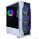 Компьютерный корпус 1STPLAYER DK D4 WHITE / ATX, tempered glass, metal mesh / 4x 120mm LED fans inc. / D4-WH-4G6