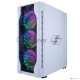 Компьютерный корпус 1STPLAYER DK D4 WHITE / ATX, tempered glass, metal mesh / 4x 120mm LED fans inc. / D4-WH-4G6