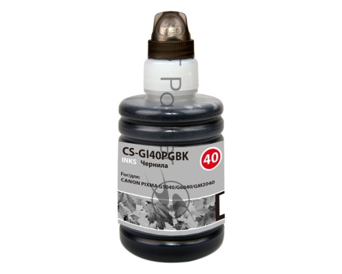 Чернила Cactus CS-GI40PGBK черный140мл для Canon Pixma G5040/G6040/GM2040
