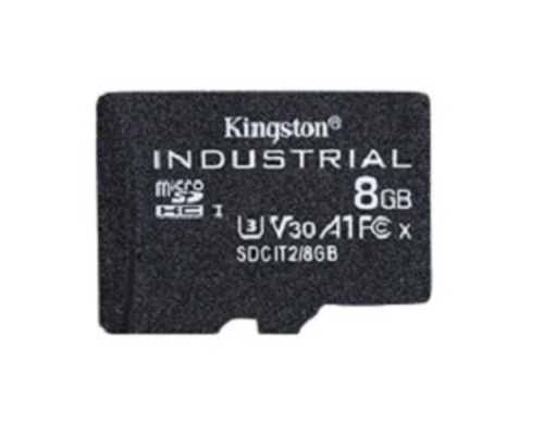 [карты памяти] Промышленная карта памяти Micro SecureDigital 8Gb Kingston Class10  [SDCIT2/8GBSP] без адаптера