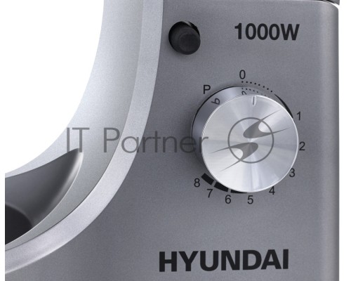 Миксер планетарный Hyundai HYM-S5451 1000Вт серый/черный