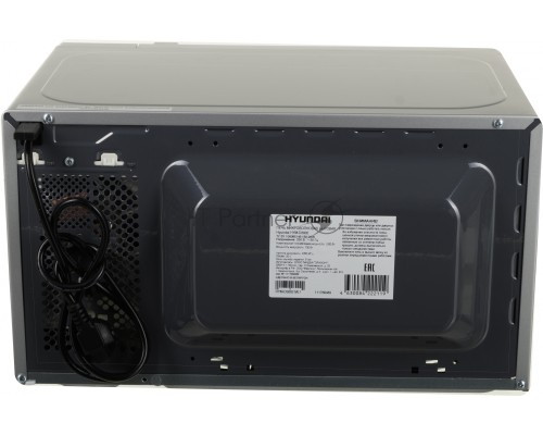 Микроволновая печь Hyundai HYM-D3002 серебристый, 20 л, 700 Вт, переключатели - поворотный механизм/кнопки