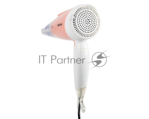 Фен Blackton Bt HD1001C White-Pink Мощность 1000 Вт, Напряжение 220 В, 50 Гц, Регулировка воздушного потока 2, Регулировка температуры 3, Складная ручка, Петля для подвешивания, Концентратор.
