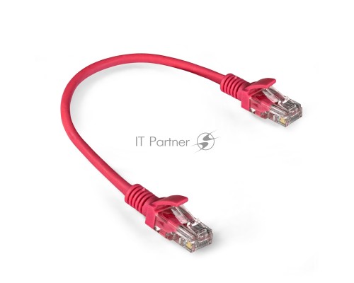 Патч-корд ExeGate EX286372RUS UTP-RJ45-RJ45-5e-0,3M-LSZH-RD, UTP, cat.5e, LSZH, 0.3м, красный