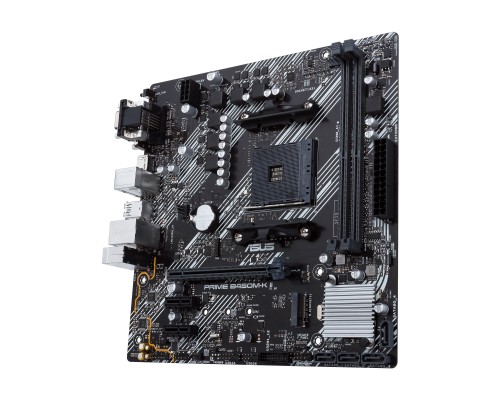 Материнская плата ASUS PRIME B450M-K II, Socket AM4, AMD B450, 2xDDR4, 4xSATA, 1xM.2, 1xPCI-E 3.0 x16, 2xPCI-E x1, 1xDVI-D, 1xHDMI, 1xVGA, 1x 1Gb LAN, 4xUSB-A 3.2 Gen 1, 2xUSB-A 2.0, 3x3.5 мм, 7.1, Micro-ATX