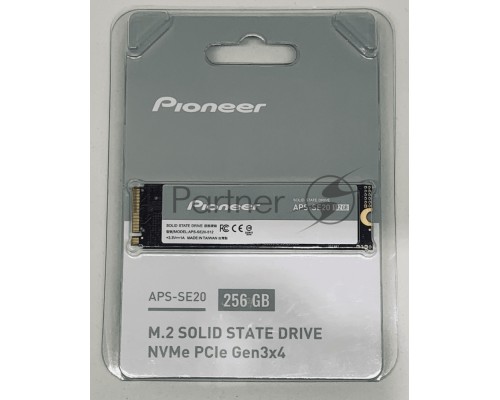 Твердотельный накопитель SSD Pioneer APS-SE20-256 256GB M.2 2280 PCIe (Dramless)