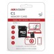 Флеш карта microSDHC 64GB Hikvision HS-TF-C1(STD)/64G/Adapter <HS-TF-C1(STD)/64G/Adapter>  (с SD адаптером) R/W Speed 92/30MB/s , V30