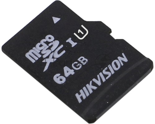 Флеш карта microSDHC 64GB Hikvision HS-TF-C1(STD)/64G/Adapter <HS-TF-C1(STD)/64G/Adapter>  (с SD адаптером) R/W Speed 92/30MB/s , V30